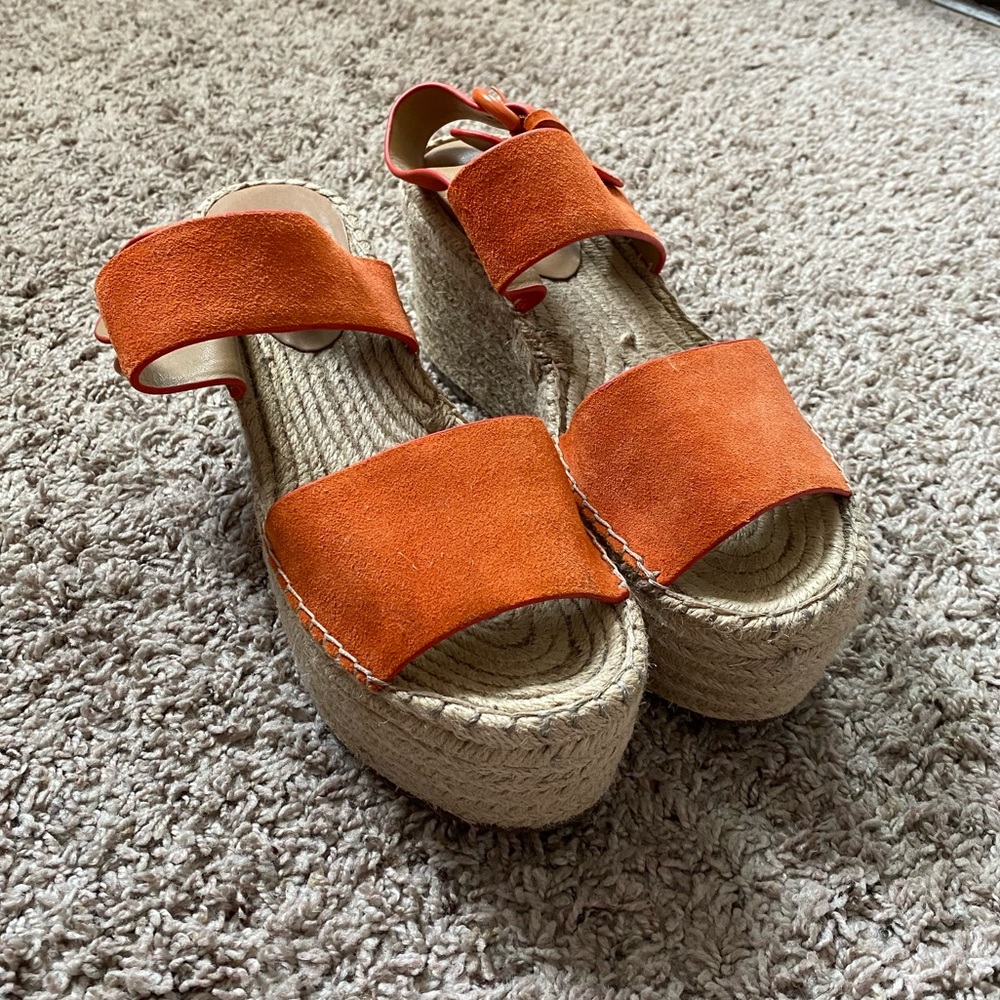 Marc Fisher LTD Rex Suede Platform Sandal